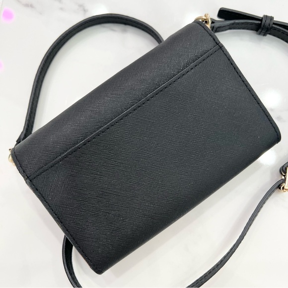 MICHAEL KORS - JET SET TRAVEL CHAIN WALLET CROSSBODY - BLACK - Picture 2 of 7